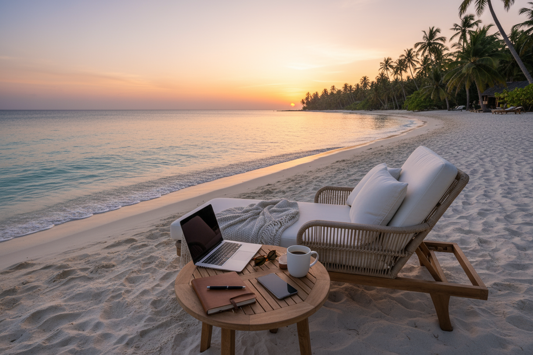 Liegestuhl statt Großraumbüro: Wie Workation Unternehmen sexy macht